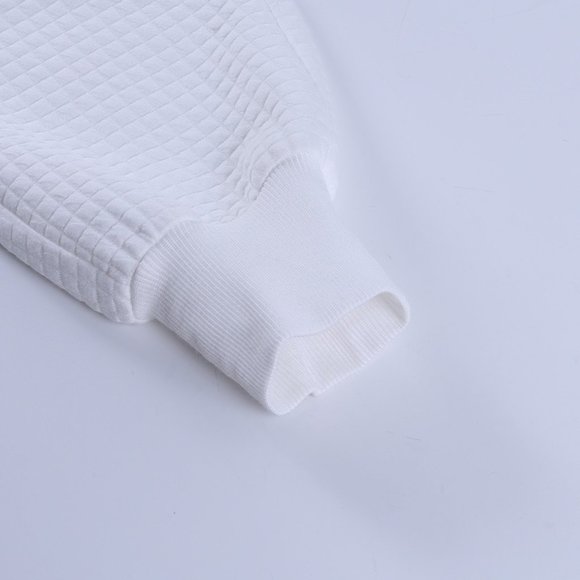 Jogger suit : White Pullover Hoodie & Sweatpants - Picture 10 of 13